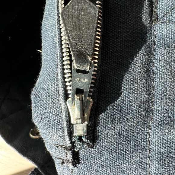 Hermes Vintage Toile Fourre Tout PM (Authentic) - Picture 4 of 8